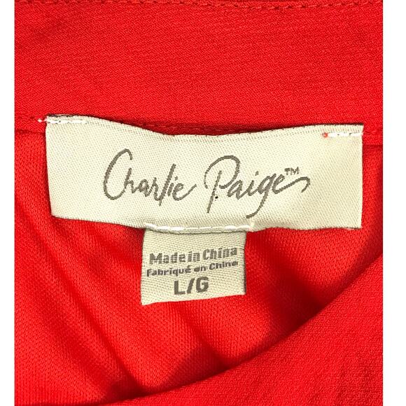 Charlie Paige Women's Red Halter Mini Dress Size Large - Picture 7 of 12